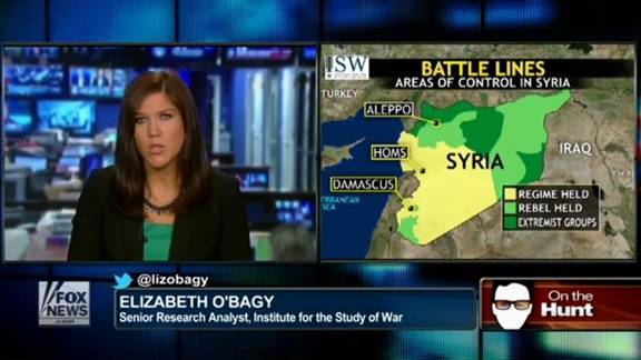 Elizabeth O'Bagy had been billed as Dr. O'Bagy during various appearances on TV and even wrote an op-ed piece for The Wall Street Journal talking about a potential conflict with Syria. She has been terminated from the ISW.
