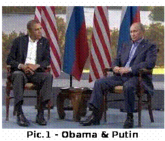Text Box:  Pic.1 - Obama & Putin