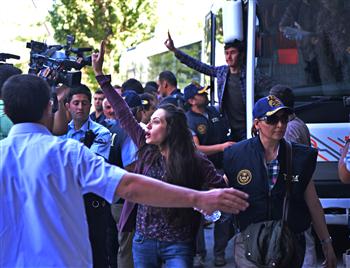 22 protesters were arrested upon the proescutor' request in Ankara in the early hours of June 22. AA photo